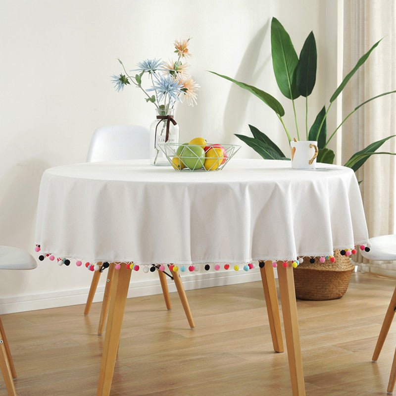 Maliben | Fiesta White Tablecloth