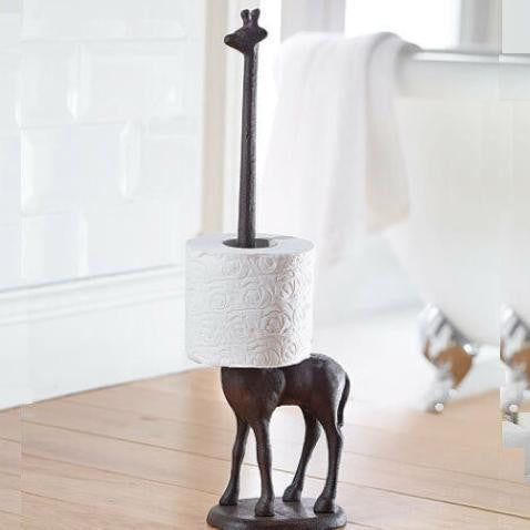 Maliben | Cast Iron Giraffe Toilet Paper Holder