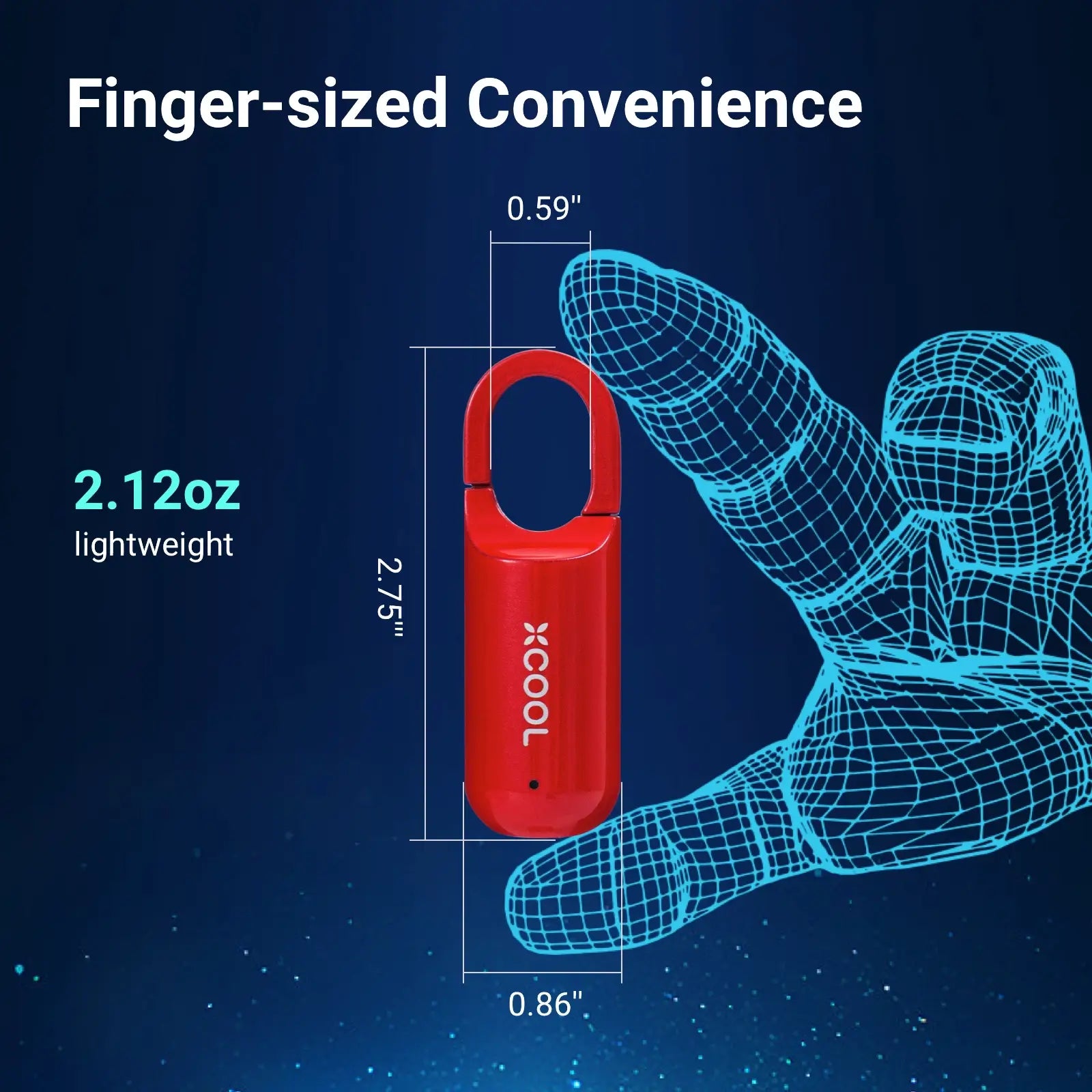 Maliben | Instasecure Fingerprint Padlock