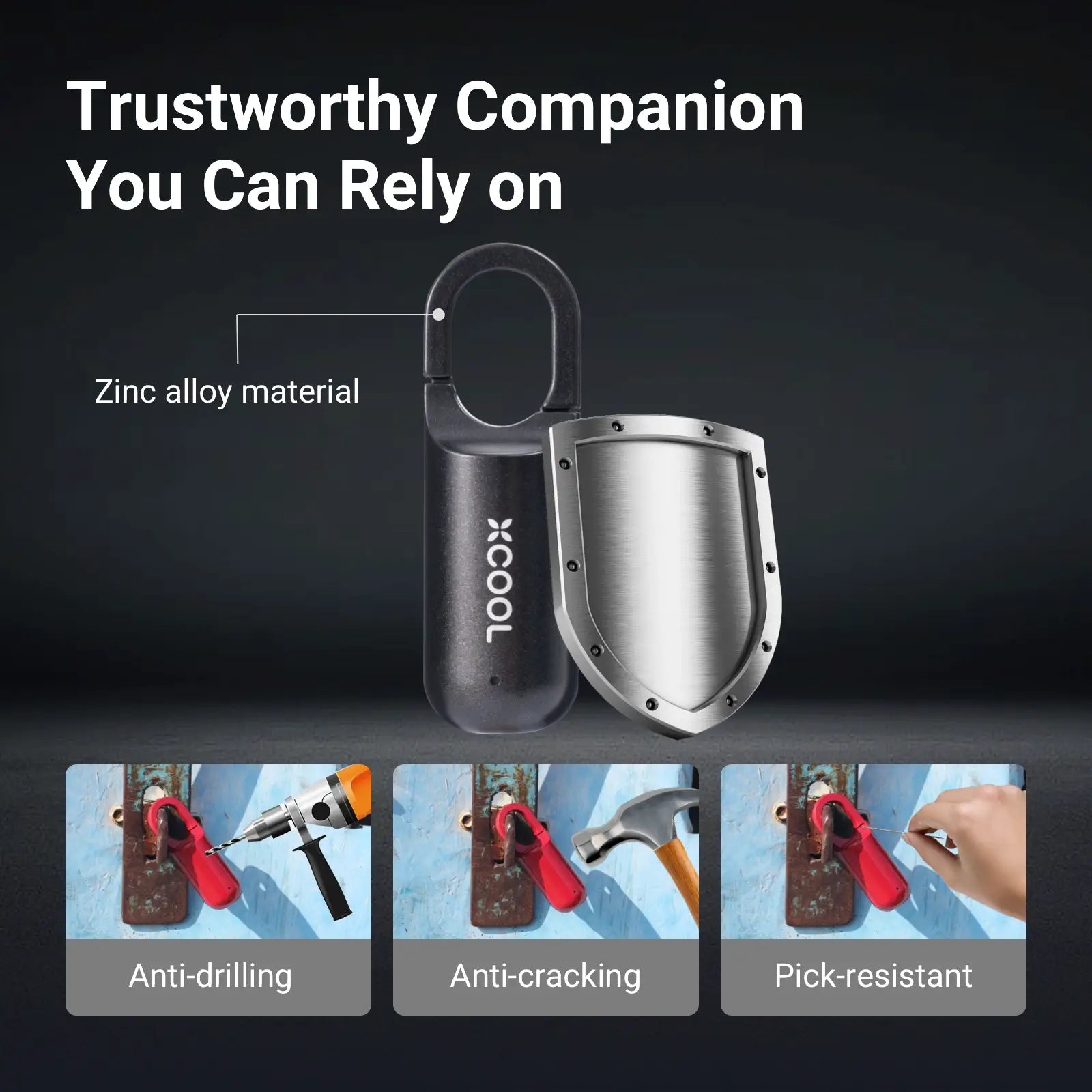 Maliben | Instasecure Fingerprint Padlock