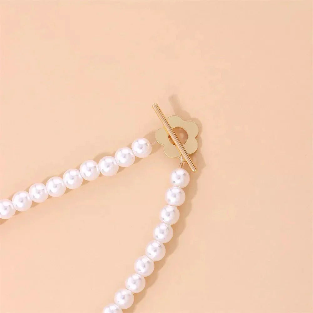 Maliben | Floral Choker Flower Clasp Necklace