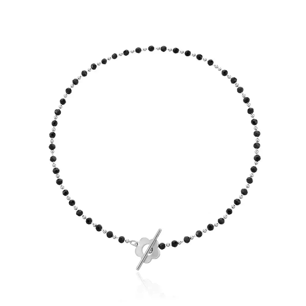 Maliben | Floral Choker Flower Clasp Necklace