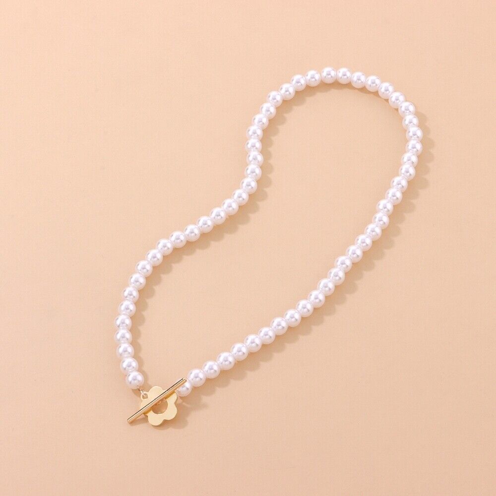 Maliben | Floral Choker Flower Clasp Necklace