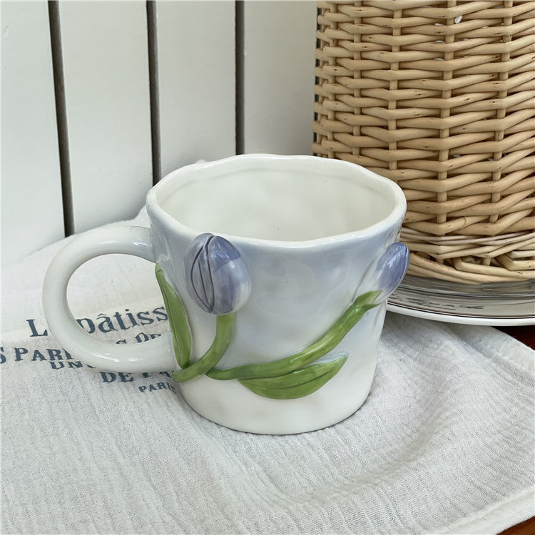 Maliben | 3D Floral Hand-painted Mug