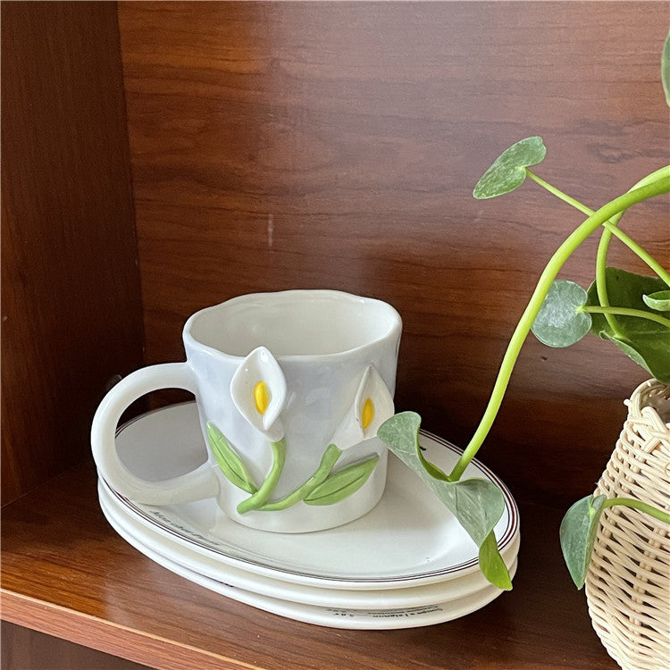 Maliben | 3D Floral Hand-painted Mug