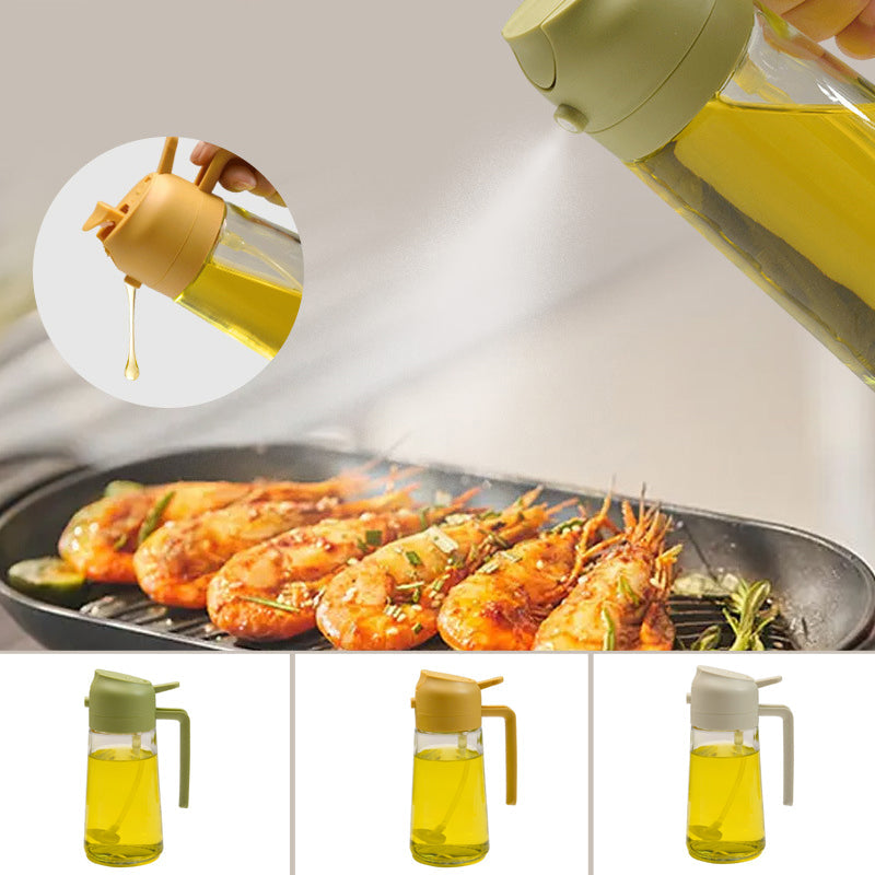 Maliben | 2-in-1 Glass Oil Sprayer and Dispenser