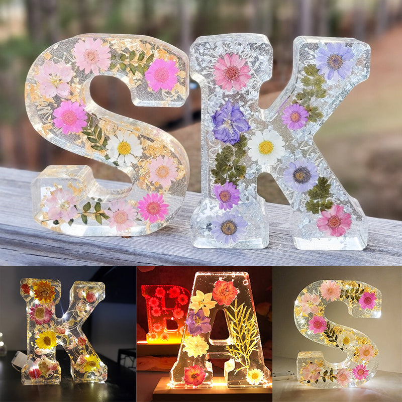Maliben | Dried Flower Letters Night Light