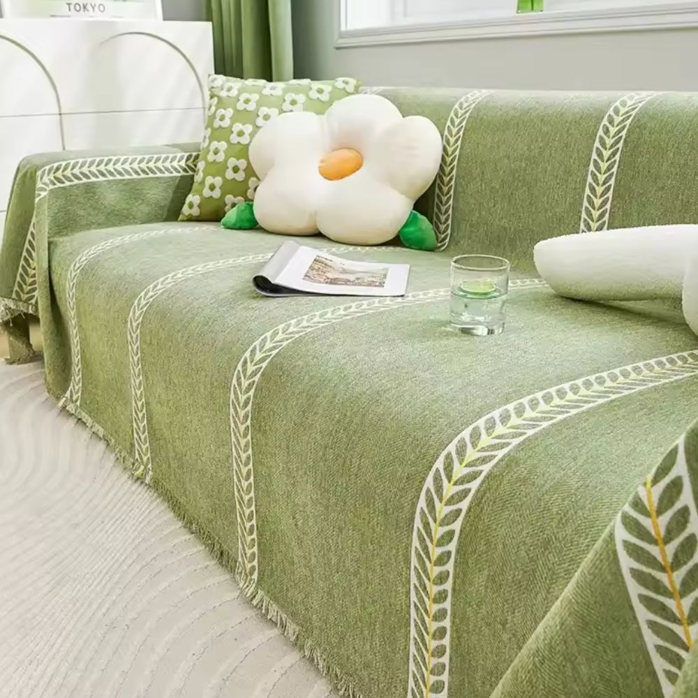 Maliben | Flourish Leaf Sofa Cover