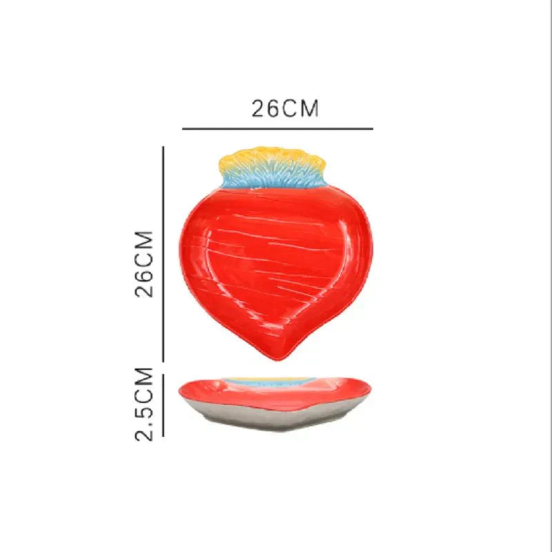 Maliben | Vegetable Shapes Ceramic Salad Plate
