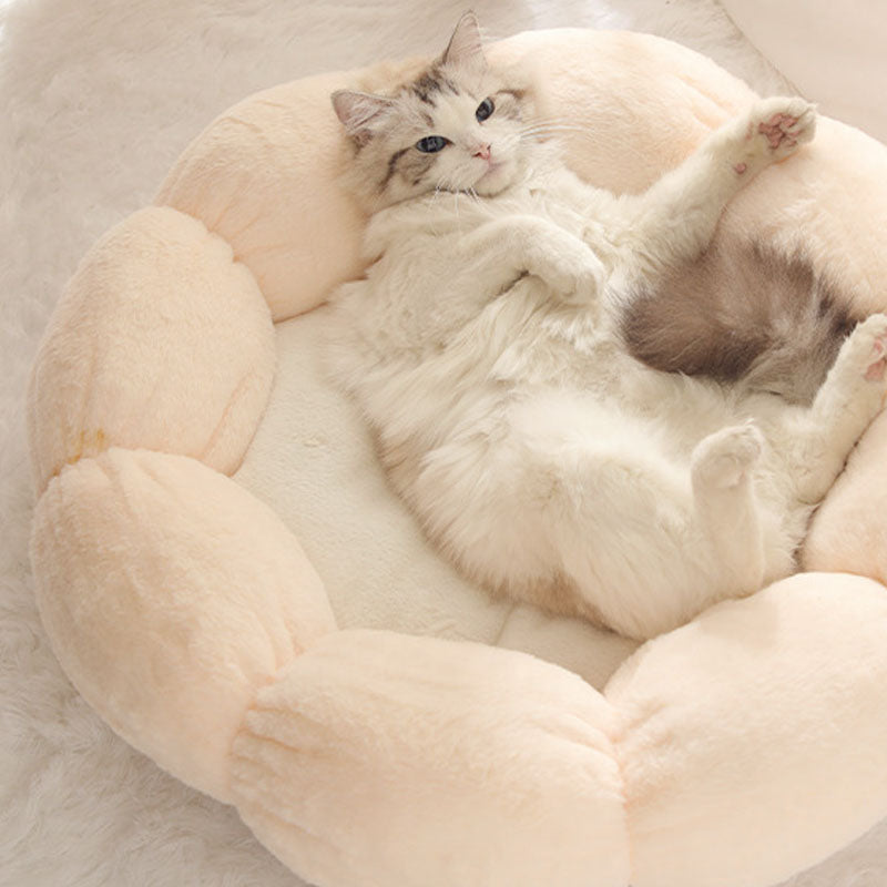 Maliben | Deep Sleep Flower Shape Cat Bed