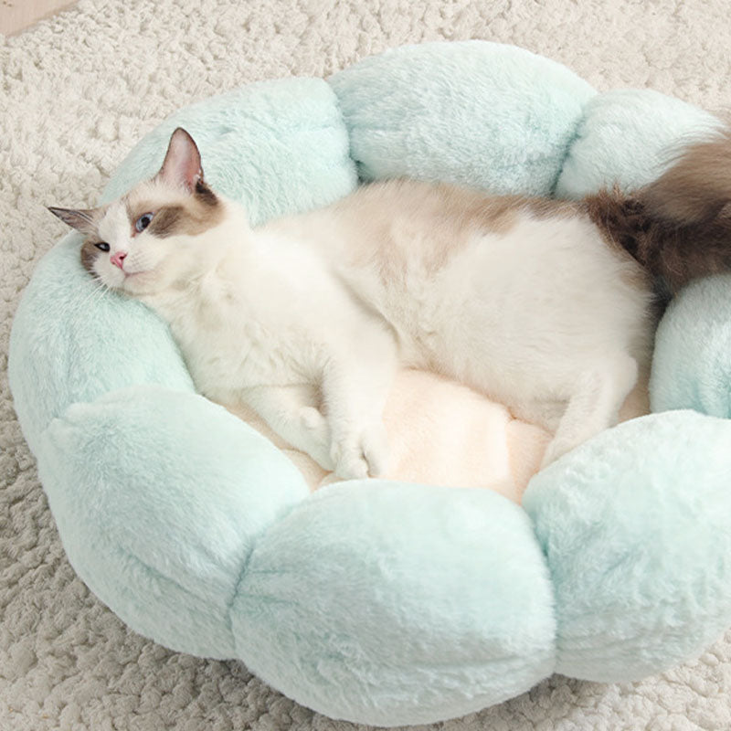Maliben | Deep Sleep Flower Shape Cat Bed