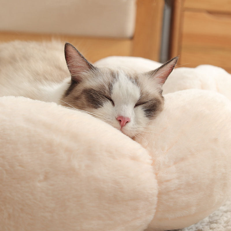 Maliben | Deep Sleep Flower Shape Cat Bed