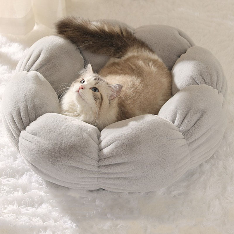 Maliben | Deep Sleep Flower Shape Cat Bed