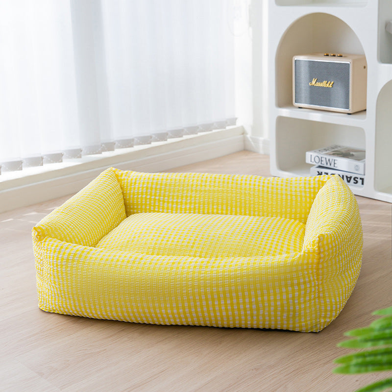 Maliben | Rectangular washable dog bed breathable pet bed