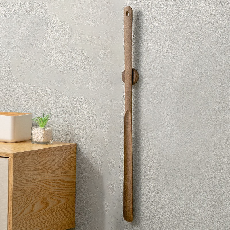 Maliben | Wooden Long Handle Magnetic Shoehorn