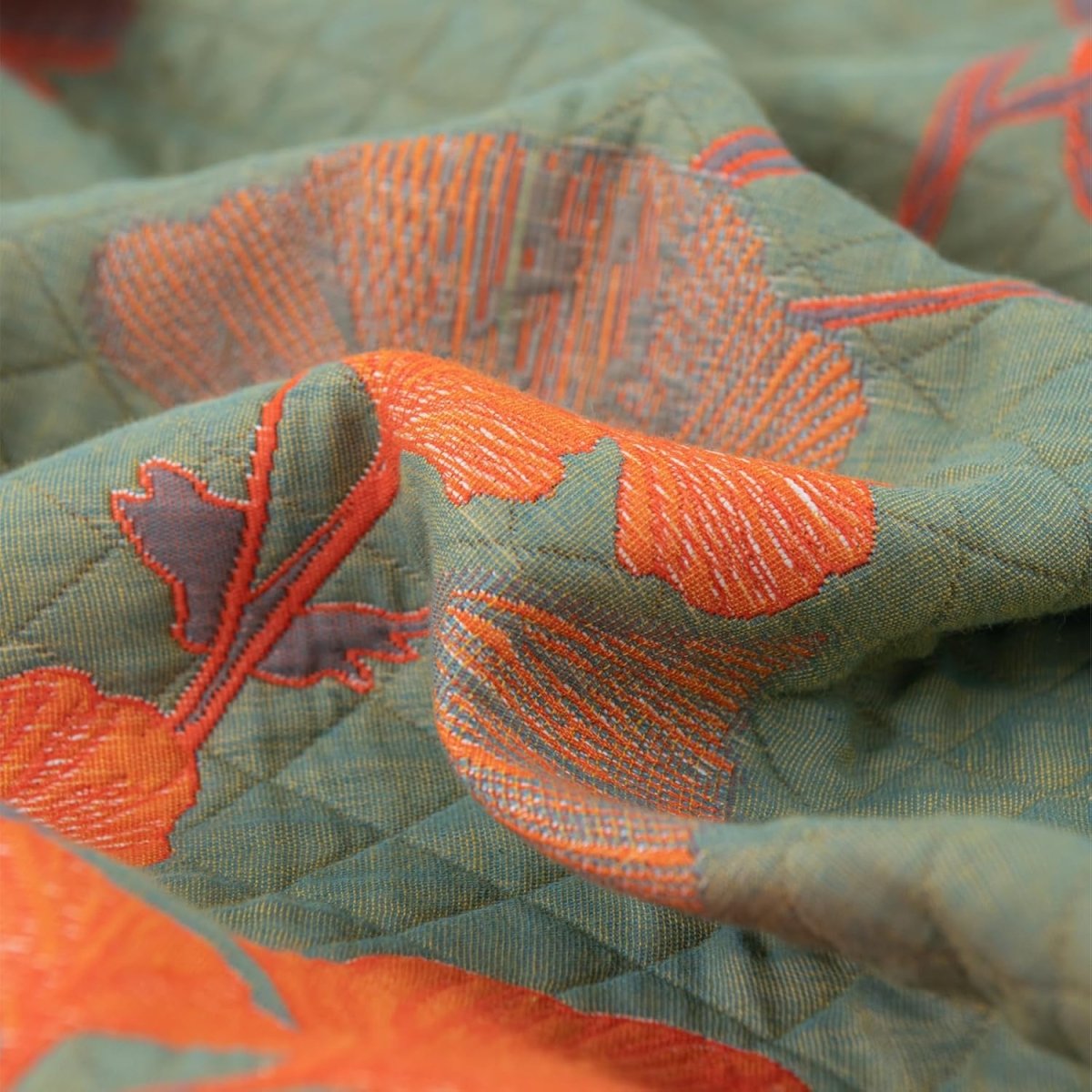 Maliben | Ginkgoquilt – Cotton Bedding Set With Botanical Reversible Design