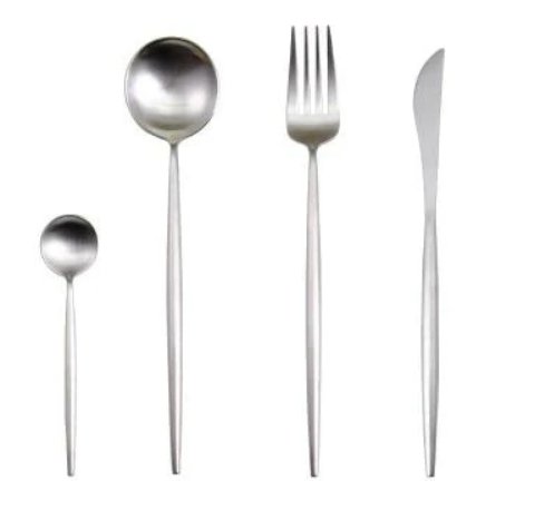 Maliben | Golden & Silver 24-Piece Cutlery Set For Luxury Dining