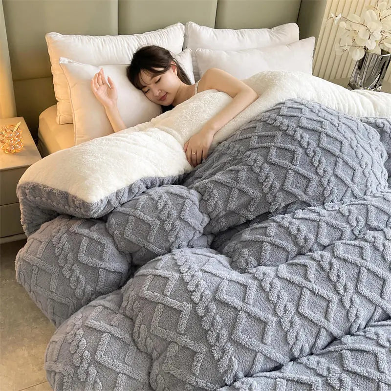 Maliben | Serenesleep Winter Duvet Cover - Luxury Cashmere Fleece Duvet For Ultimate Winter Comfort
