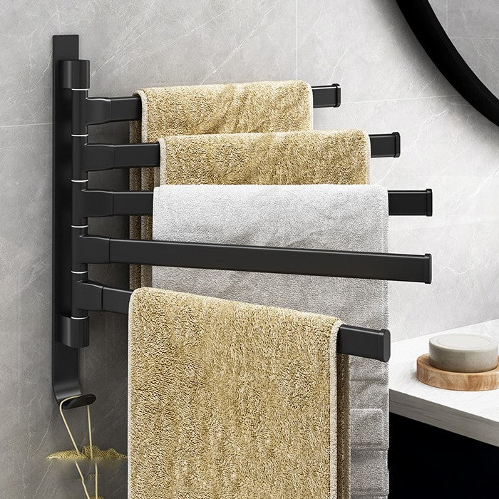 Maliben | Towelix 5-Arms Towel Rack – Modern And Practical In Black