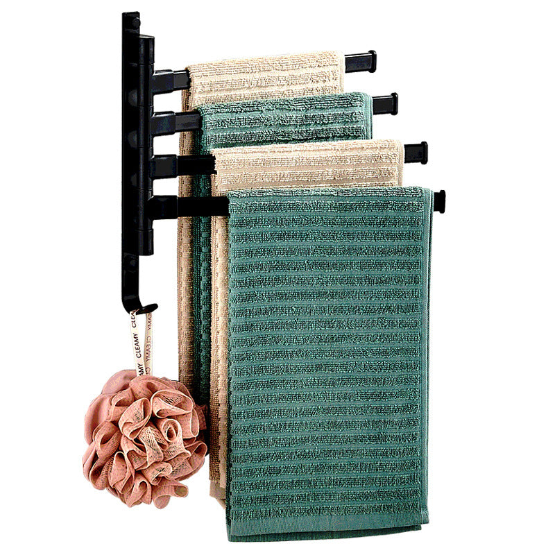 Maliben | Stylish Towelly Towel Rack - In Elegant Black Metal