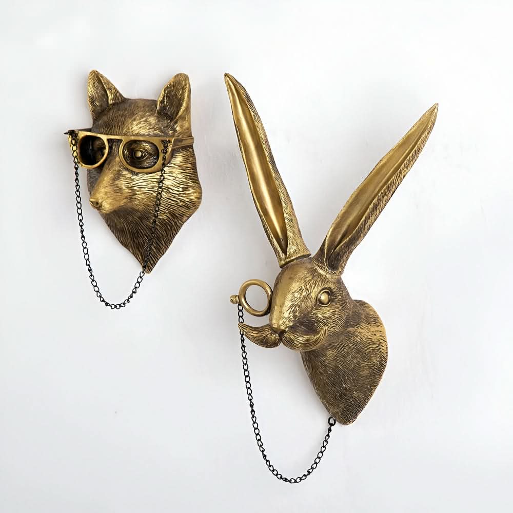 Maliben | Handcrafted Resin Animal Wall Hook Sculptures