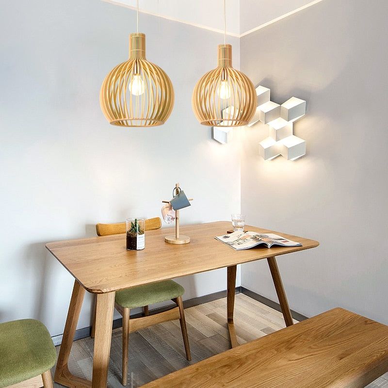 Maliben | Handmade Wooden Pendant Lamp - Rustikaura