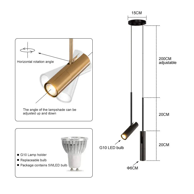 Maliben | Modern Led Pendant Lamp Bedroom