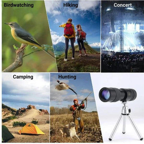 Maliben | High-Power Waterproof Monocular Telescope With 10x Magnification For Bird Watching, Hiking, And Outdoor Adventures
