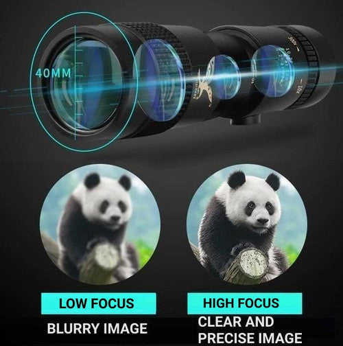 Maliben | High-Power Waterproof Monocular Telescope With 10x Magnification For Bird Watching, Hiking, And Outdoor Adventures