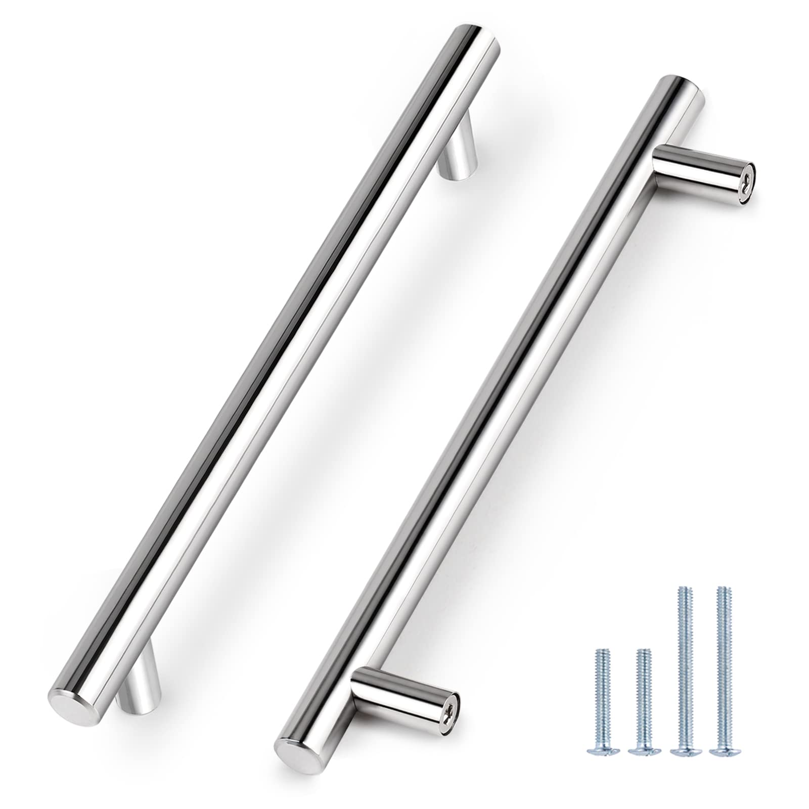 Maliben | Brushed Nickel Modern Stainless Steel Drawer Hardware T-Bar Handles
