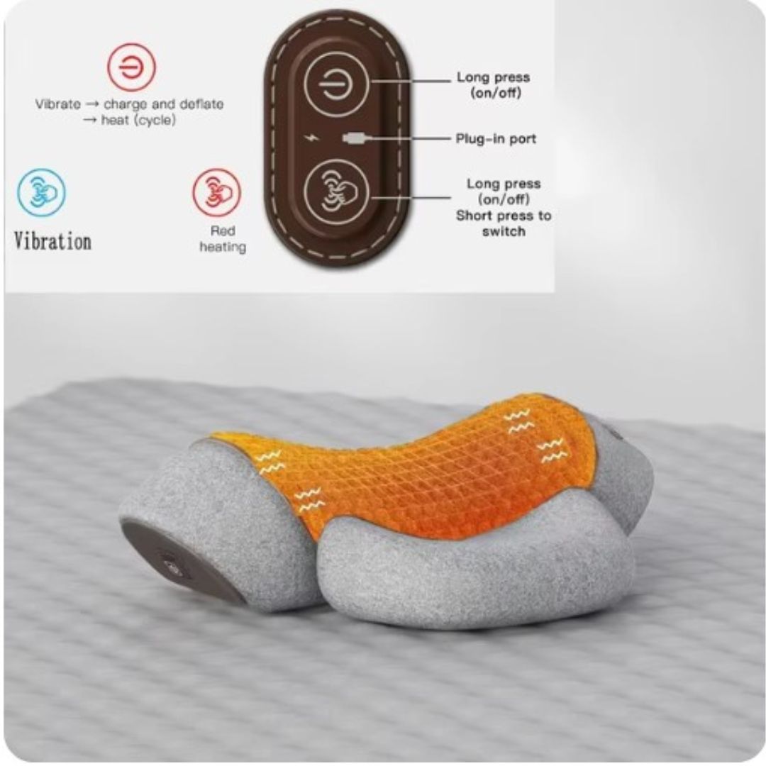 Maliben | Neckease Orthopedic Therapy Pillow – Memory Foam Neck & Spine Support For Pain Relief & Better Sleep