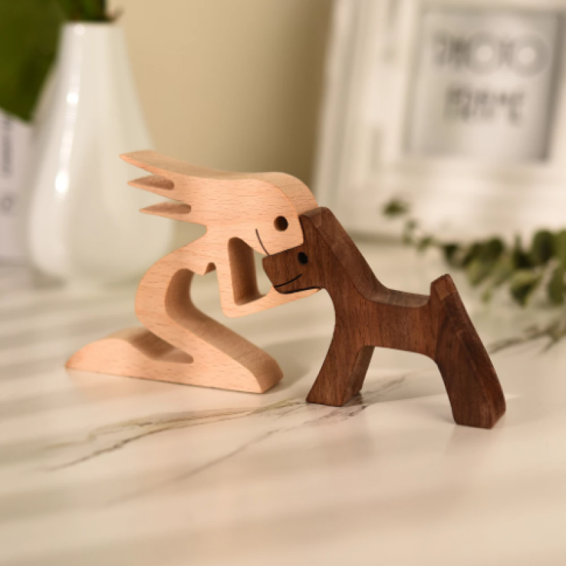 Maliben | Hugo Wooden Sculpture | Unique Handmade Figurine
