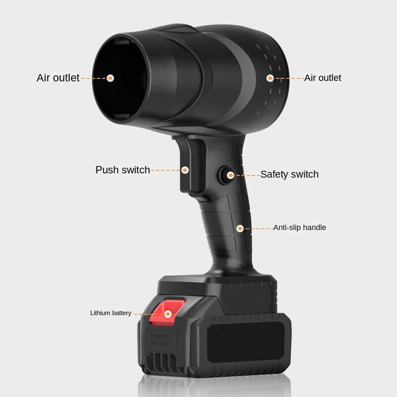 Maliben | High-Pressure Cordless Air Blower | Adjustable Speed, Lightweight & Ideal For Car, Home & Garden Cleaning