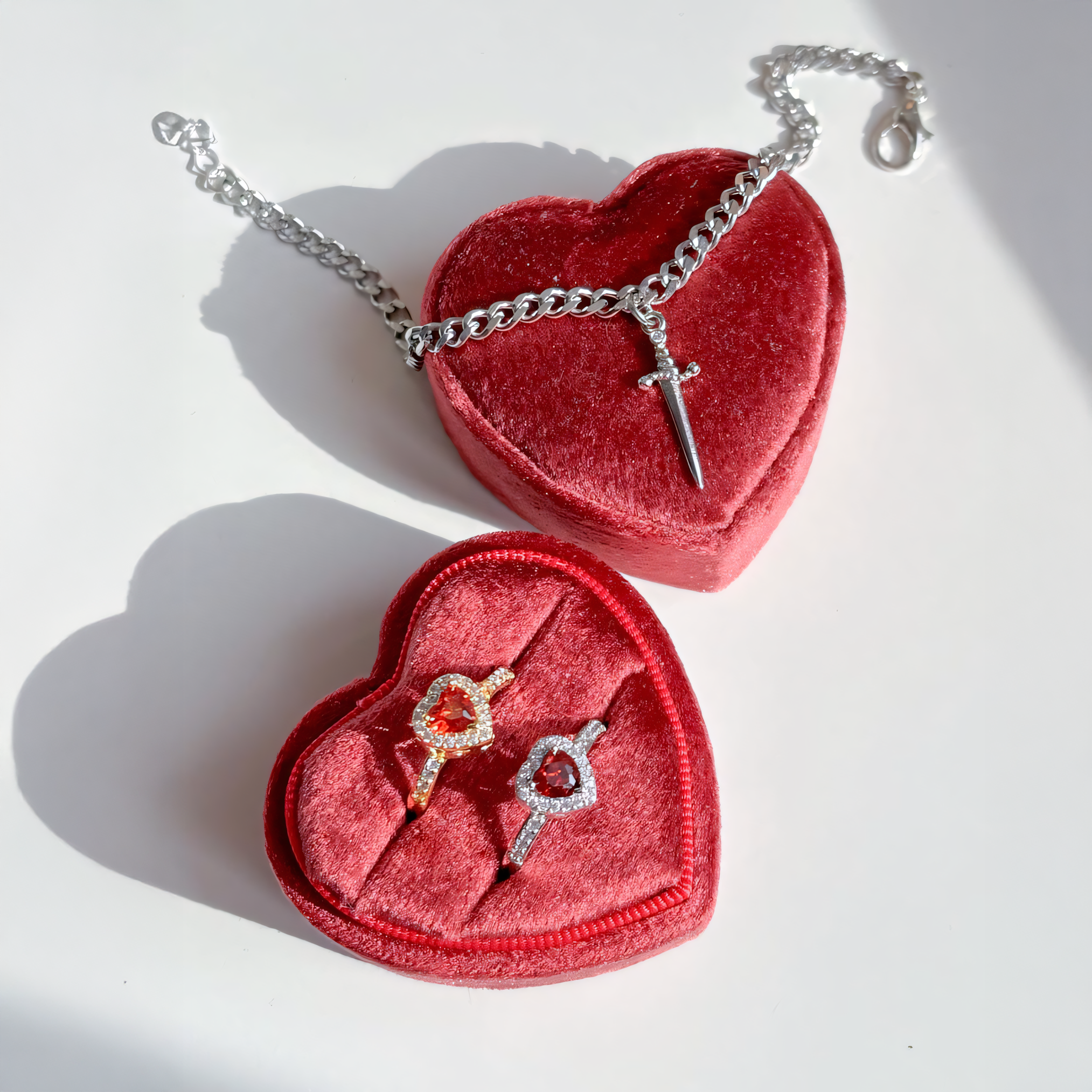 Maliben | Prince & Princess Couples Ring & Bracelet Set