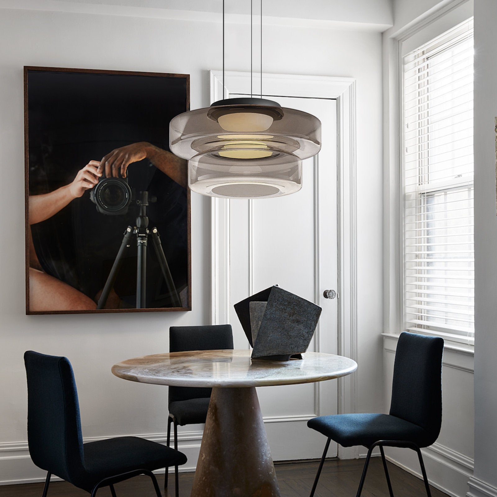 Maliben | Modern Glass Pendant Lamp In Bauhaus Style - Aurorasphere