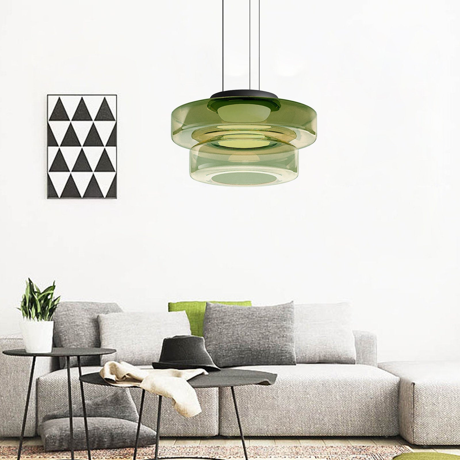 Maliben | Modern Glass Pendant Lamp In Bauhaus Style - Aurorasphere