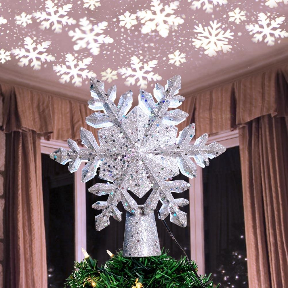 Maliben | Christmas Decorations Led Snowflake Tree Topper