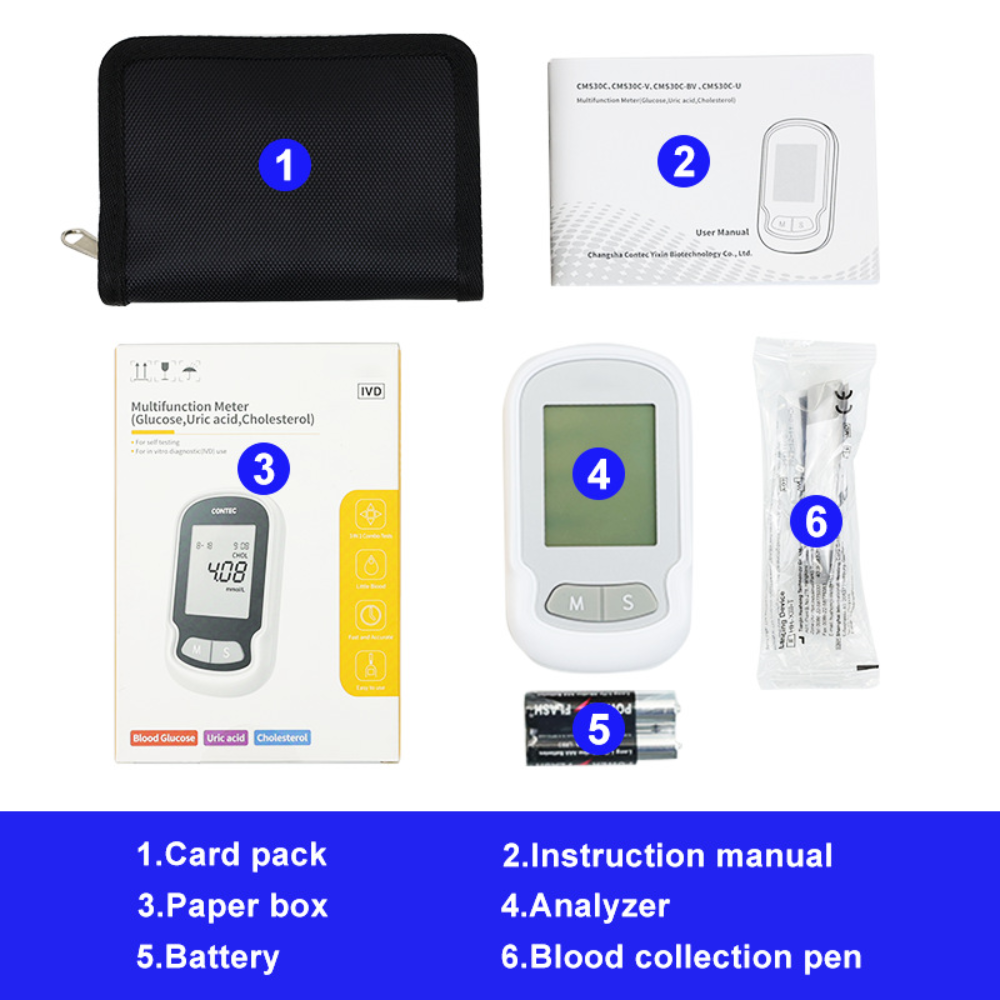 Maliben Cholesterol Home Test Kit — Portable Blood Monitor