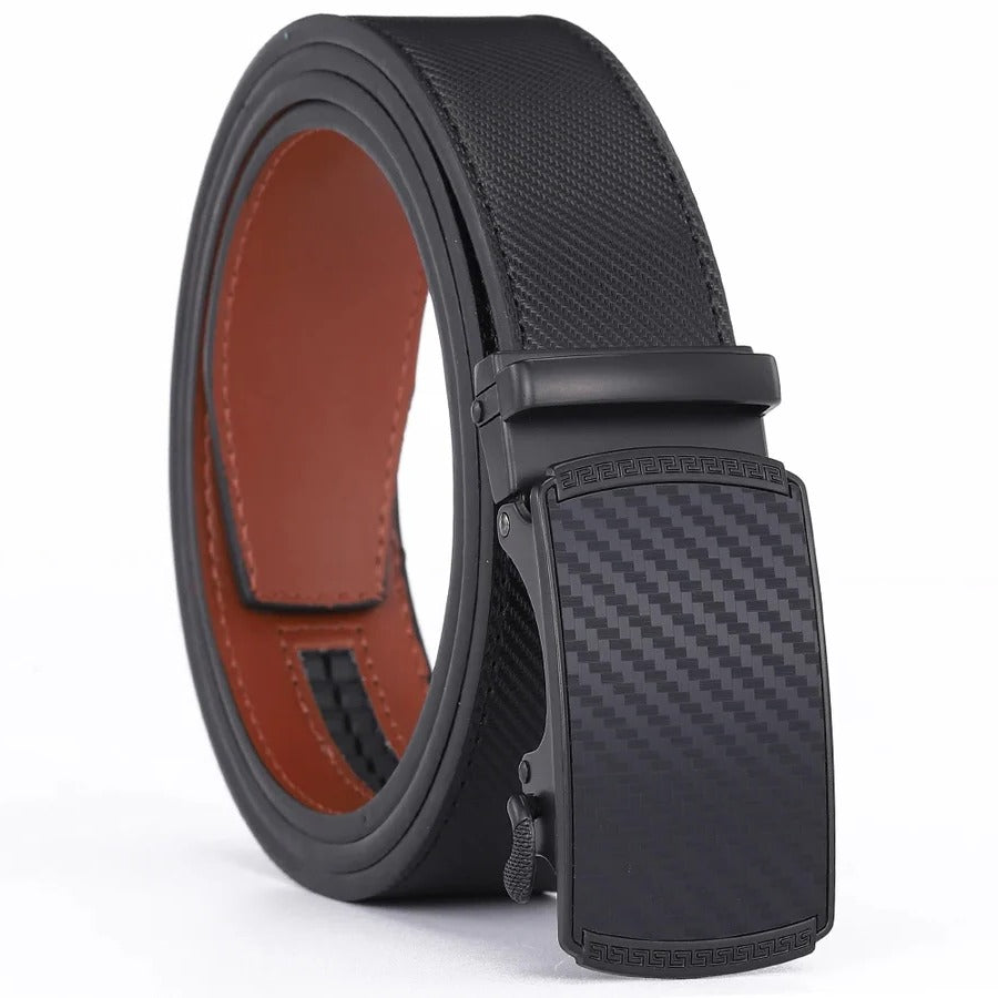 Maliben | Men's Leather Belt With Automatic Buckle