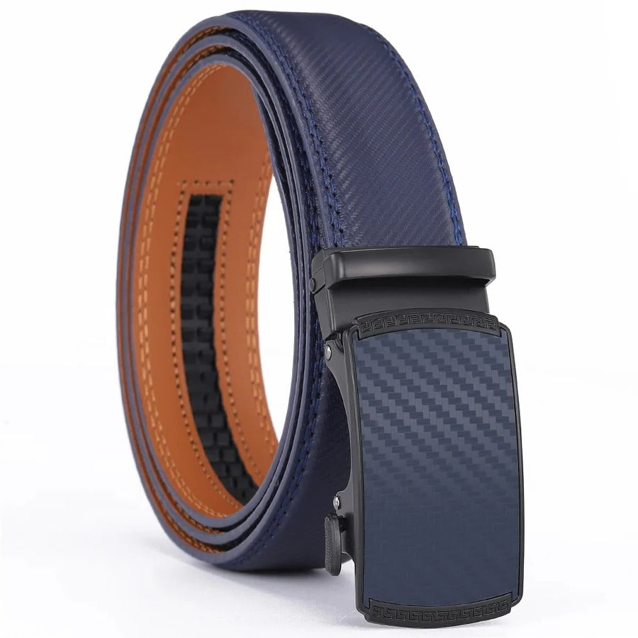 Maliben | Men's Leather Belt With Automatic Buckle
