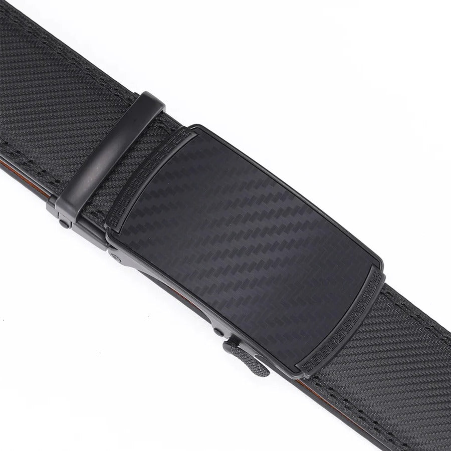 Maliben | Men's Leather Belt With Automatic Buckle