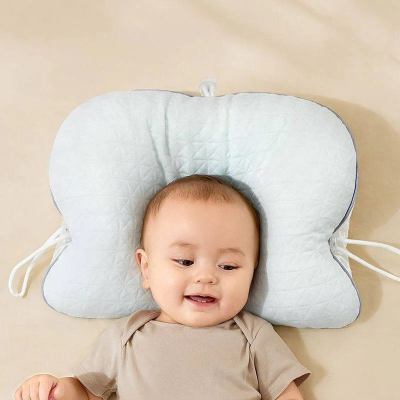 Maliben | Baby Pillow With Memory Foam And Cotton Cover, Portable Infant Support Cushion