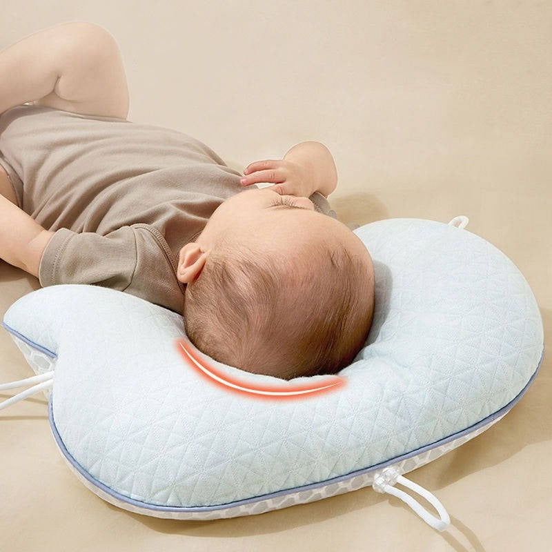 Maliben | Baby Pillow With Memory Foam And Cotton Cover, Portable Infant Support Cushion