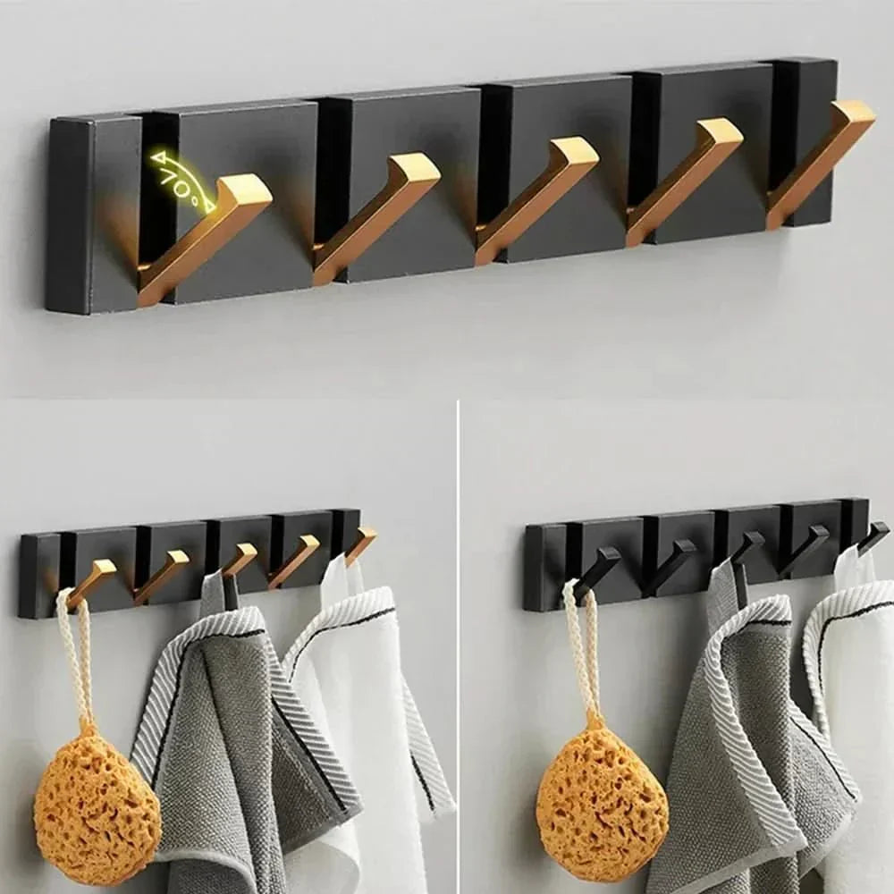 Maliben | Elegant Stainless Steel Wall Hooks – Foldable, Space-Saving Hook For Bathrooms And Living Spaces