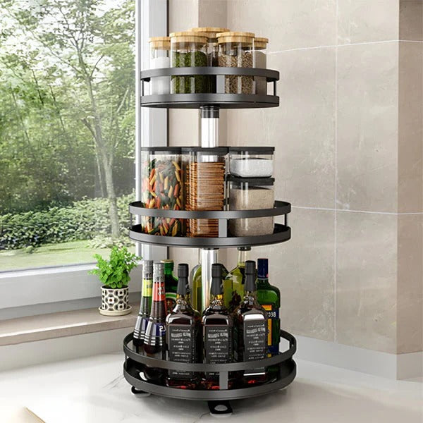 Maliben | 3 Tier Swivel Metal Organizer