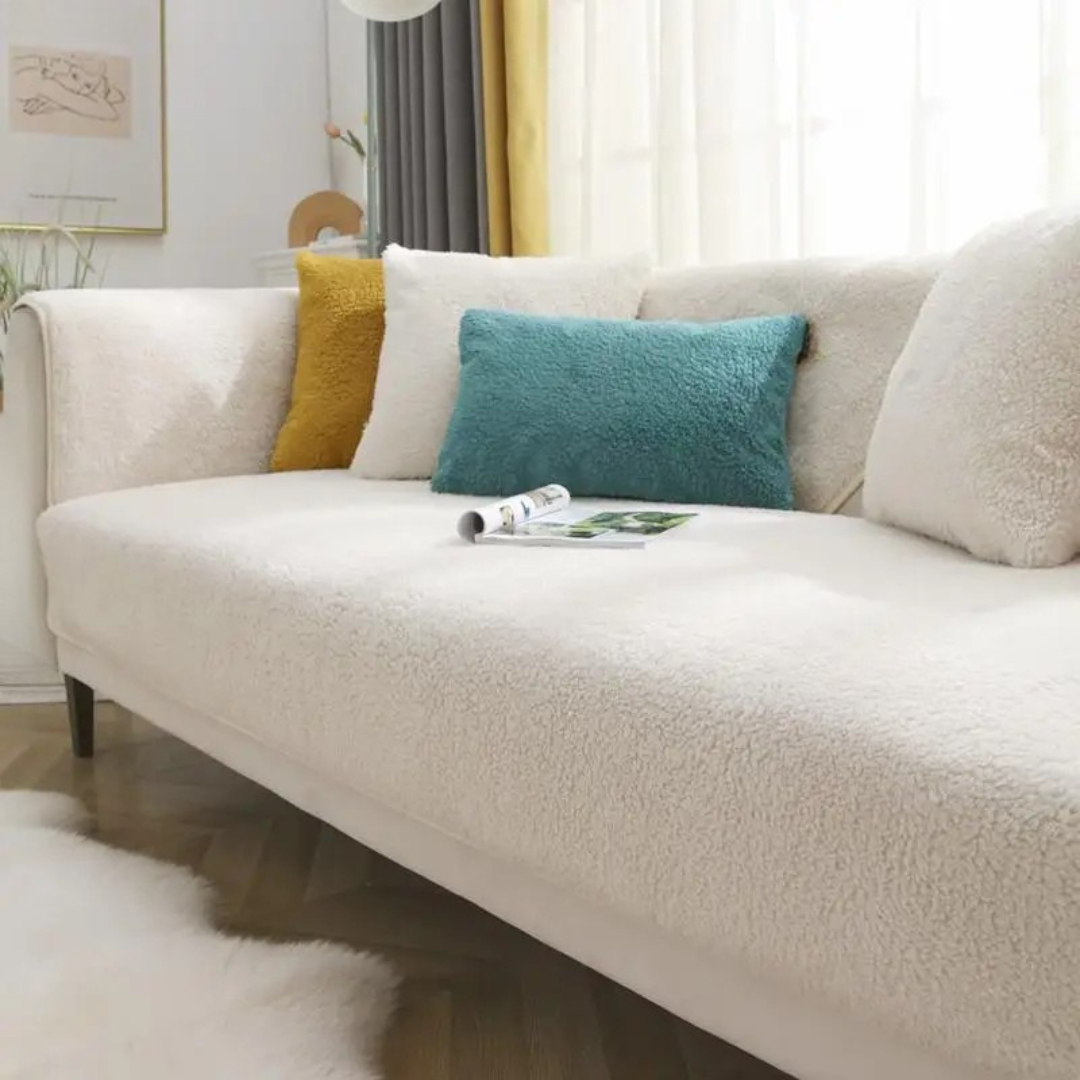 Maliben | Fleece Sofa Cover Waterproof Non Slip