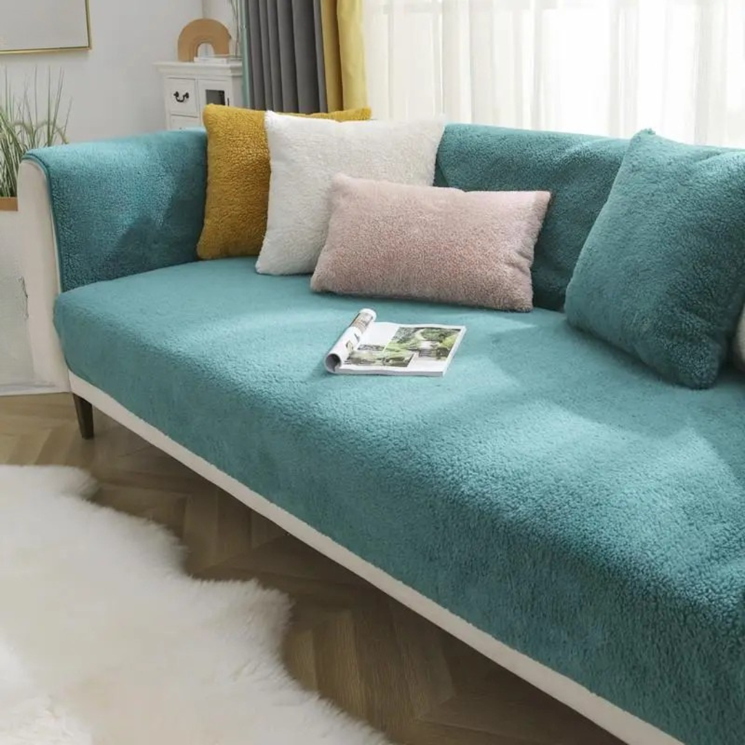 Maliben | Fleece Sofa Cover Waterproof Non Slip