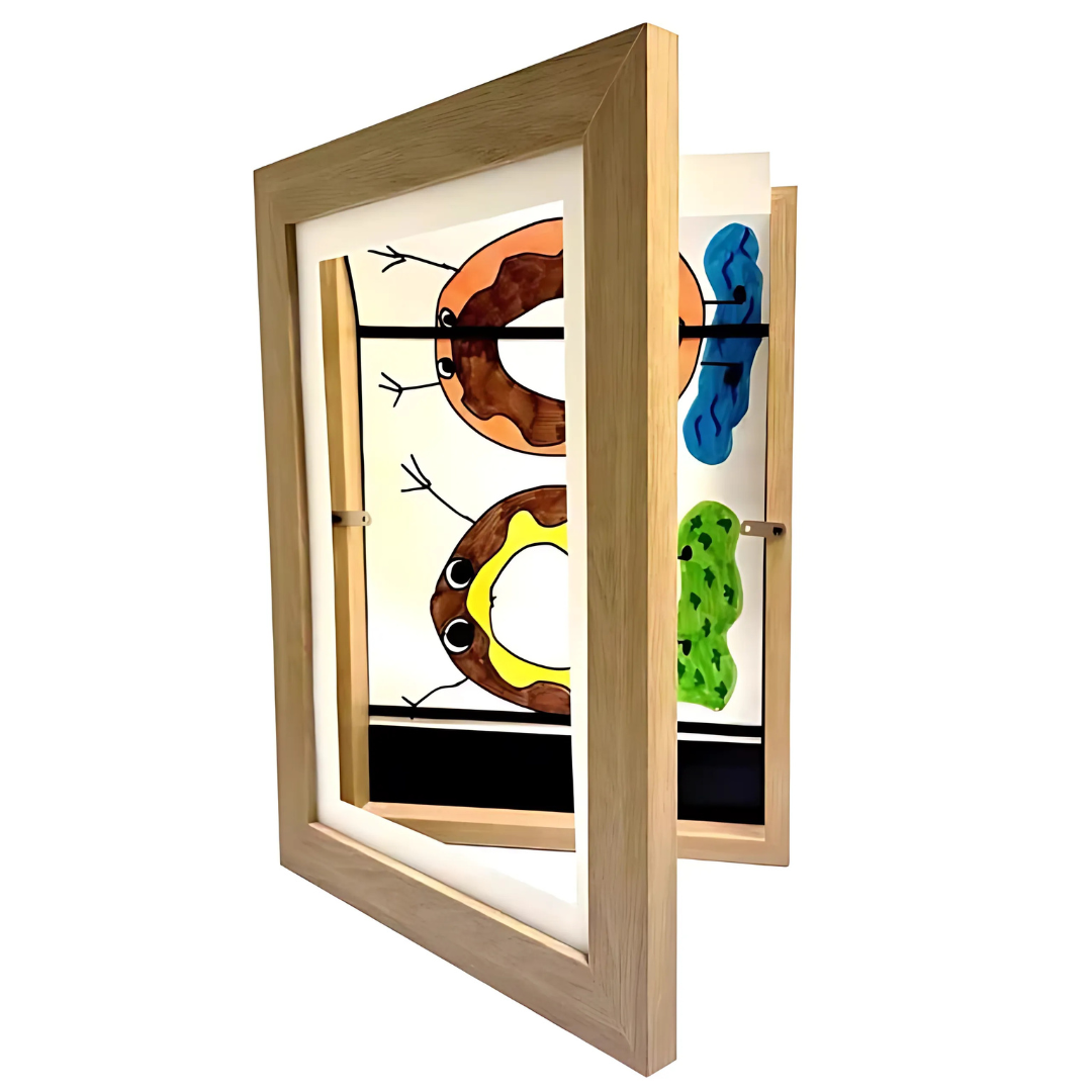 Maliben | Photo Frame Wood Hinged Artwork Display