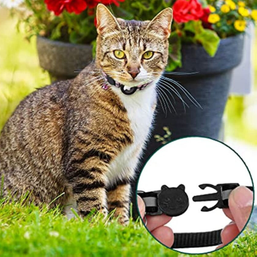 Maliben | Cat Collar With Bell And GPS Tracker Holder