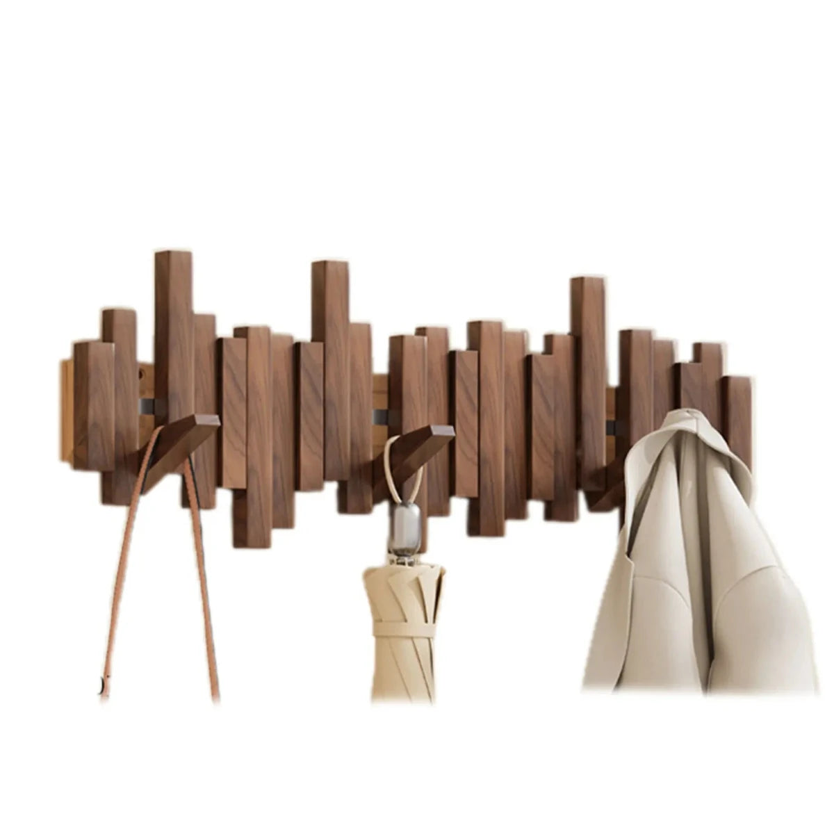 Maliben | Pianowood Wall Wardrobe – Wooden Piano Keys Wardrobe Of Walnut Or Beech
